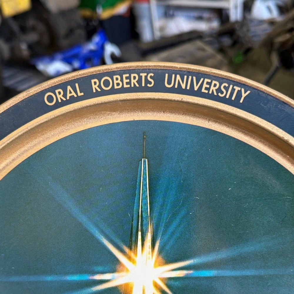 Gold Oral Roberts University Plate